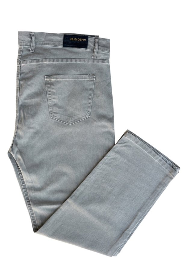 Men's plus size pants stretchy lycra regular waist straight leg jeans super oversized