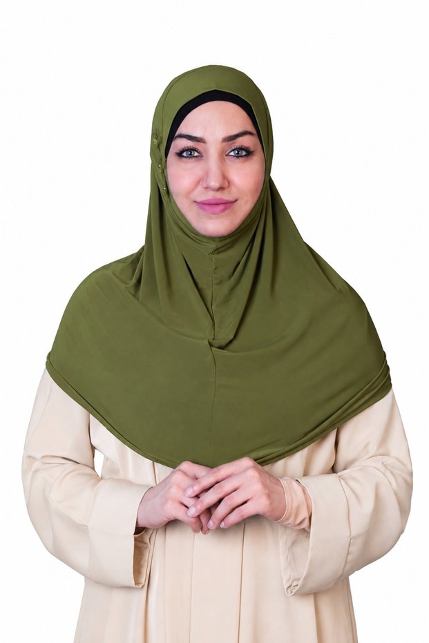 for Women – Elegant Floral Embellished Islamic Hijab, Modest Headscarf.