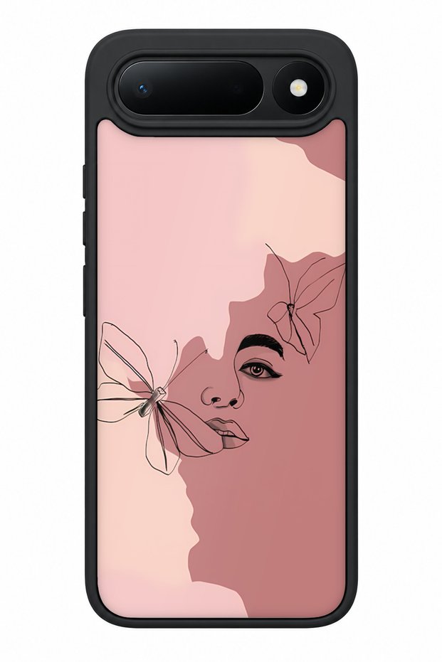 Spark 50 5g Compatible Butterfly Face Patterned Shockproof Case with Camera Protection