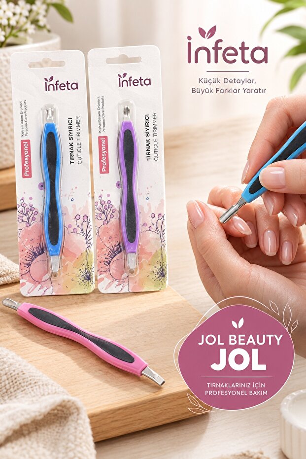Metal Cuticle Scraper Manicure Pedicure Cuticle Removal Tool
