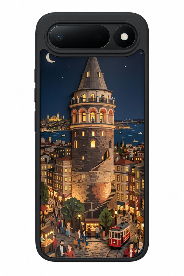 Spark 50 5g Compatible Galata Patterned Camera Protected Shockproof Case