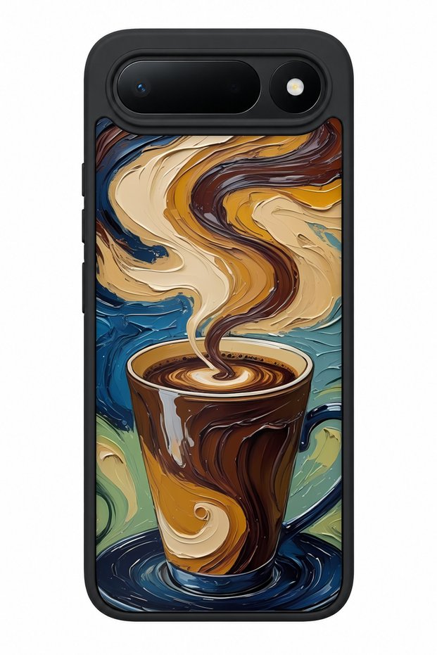 Spark 50 5g Compatible Coffee Patterned Camera Protected Shockproof Case