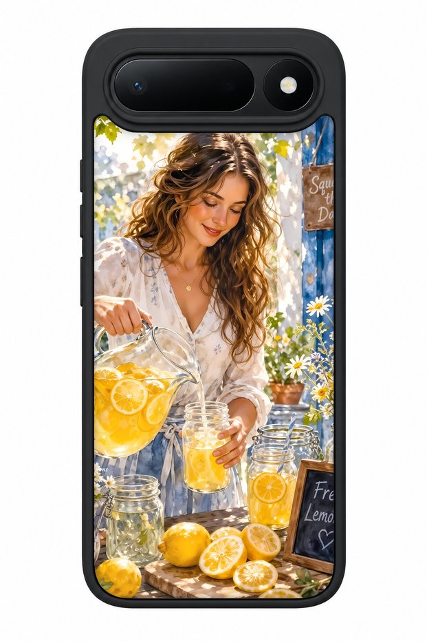 Spark 50 5g Compatible Lemonade Patterned Shockproof Case with Camera Protection