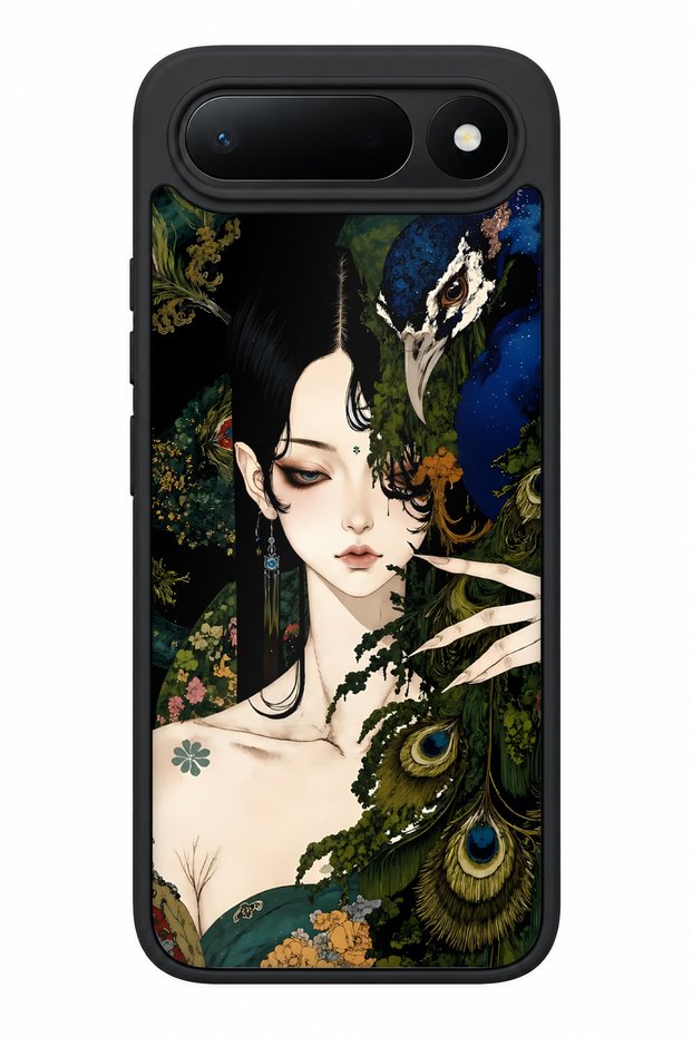 Spark 50 5g Compatible Peacock Pattern Camera Protected Shockproof Case