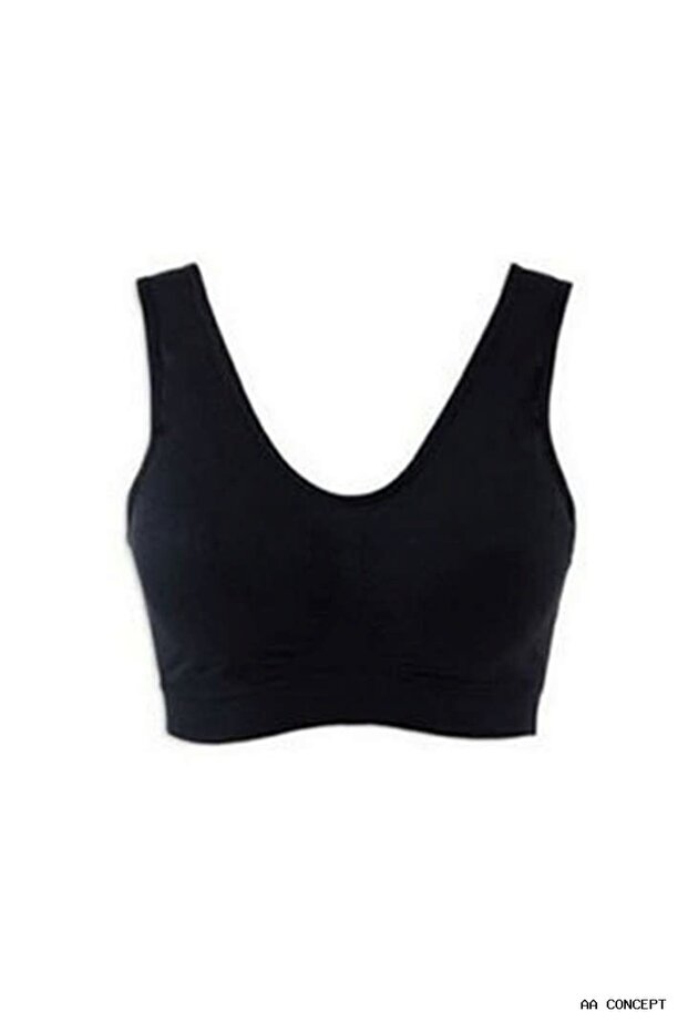 Concepta Black Seamless Women's Padded Bra Corset - 704 - (00440) Size L
