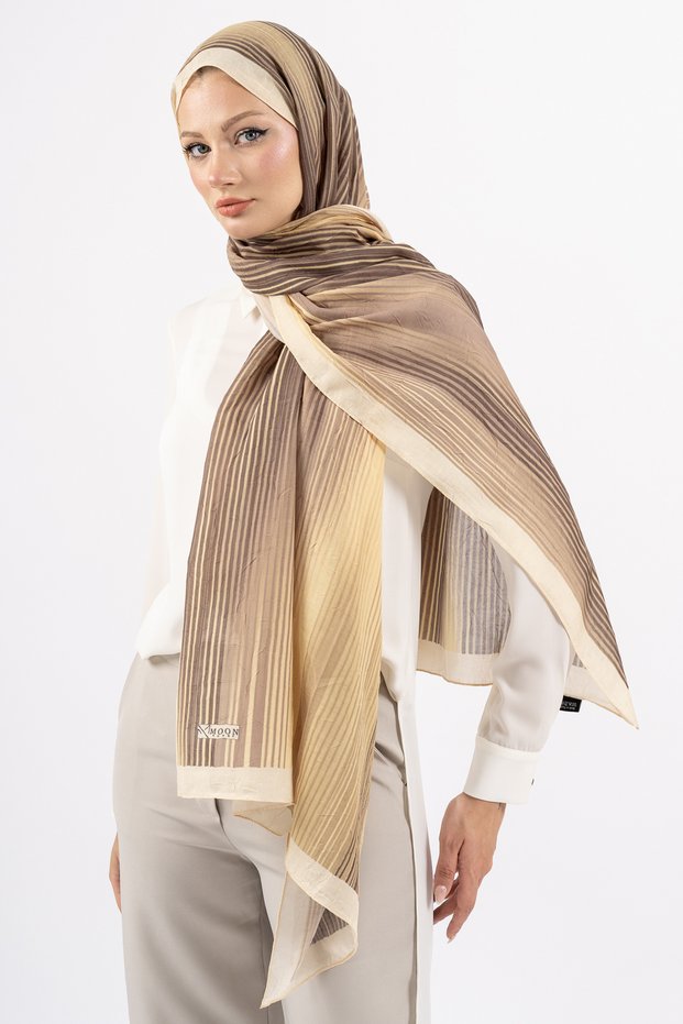 'Valeur' Patterned Bamboo Kraş Shawl, High Quality & New Season Shawl