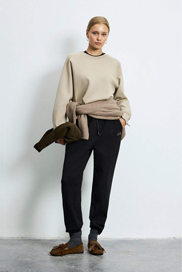 Alıce Women's Knitted Sweatshirt Beige