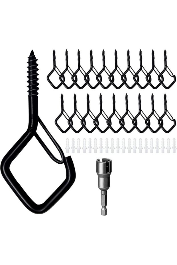 20 قطعة من خطافات Q-Hanger لإضاءة السقف، وخطافات تعليق للنباتات