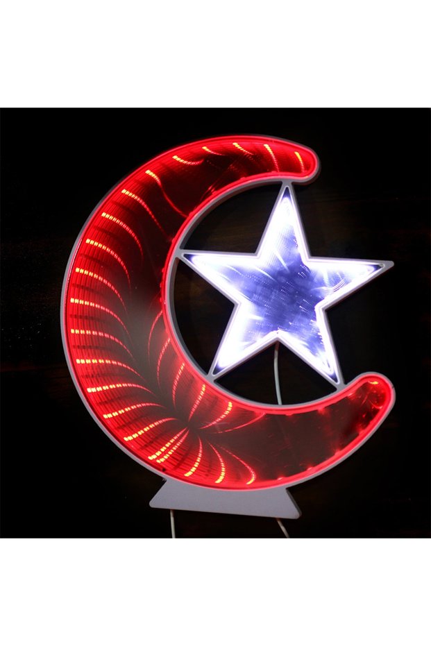 Moon Star Light Panel Turkish Flag Led Decorative Lighting Wall Ornament Wt-Bm079