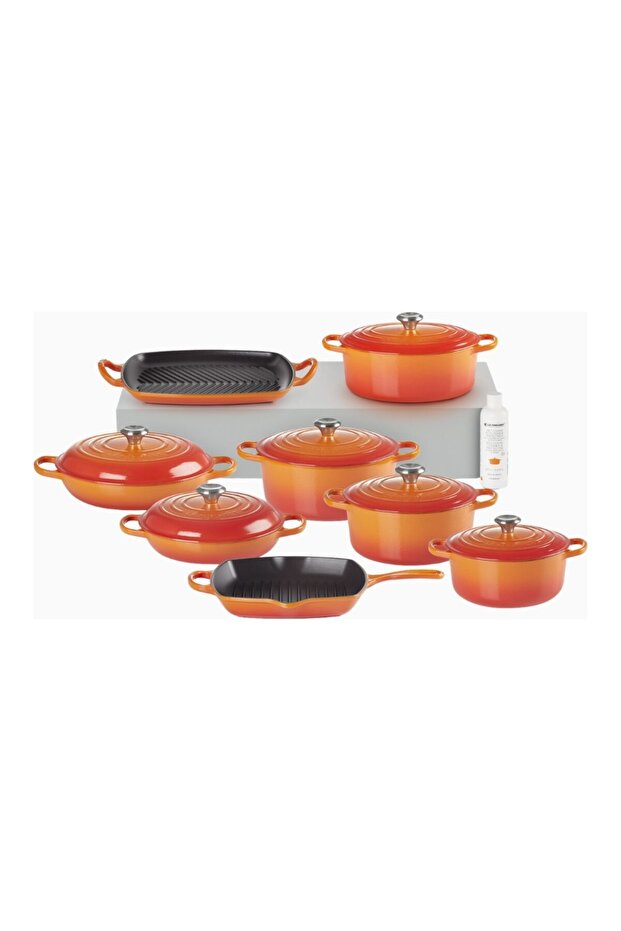 8 Piece Cast Iron Professional Cookware Set
