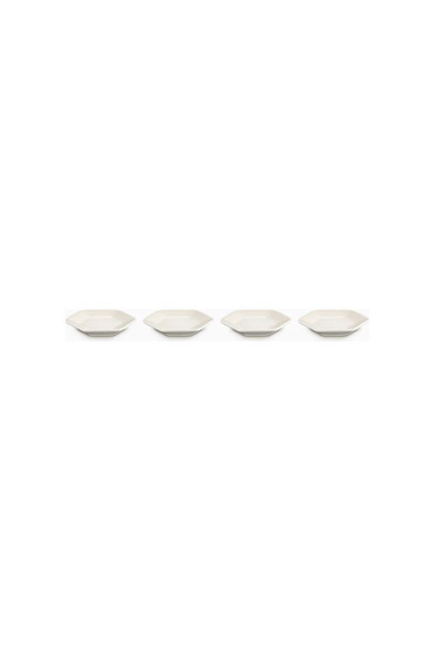 Set of 4 Hexagonal Sauce Bowls Modern Design