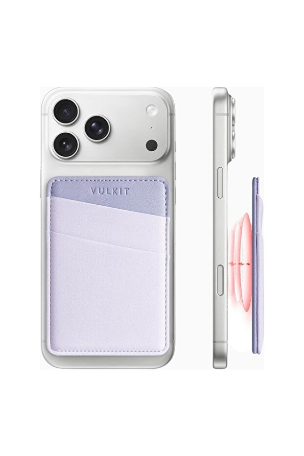 Magsafe Compatible Rfid Protected Unisex Phone Card Holder Wallet