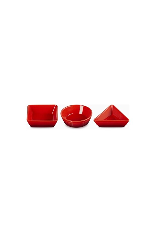 3-Piece Stone Ceramic Tapas and Sauce Bowl Set