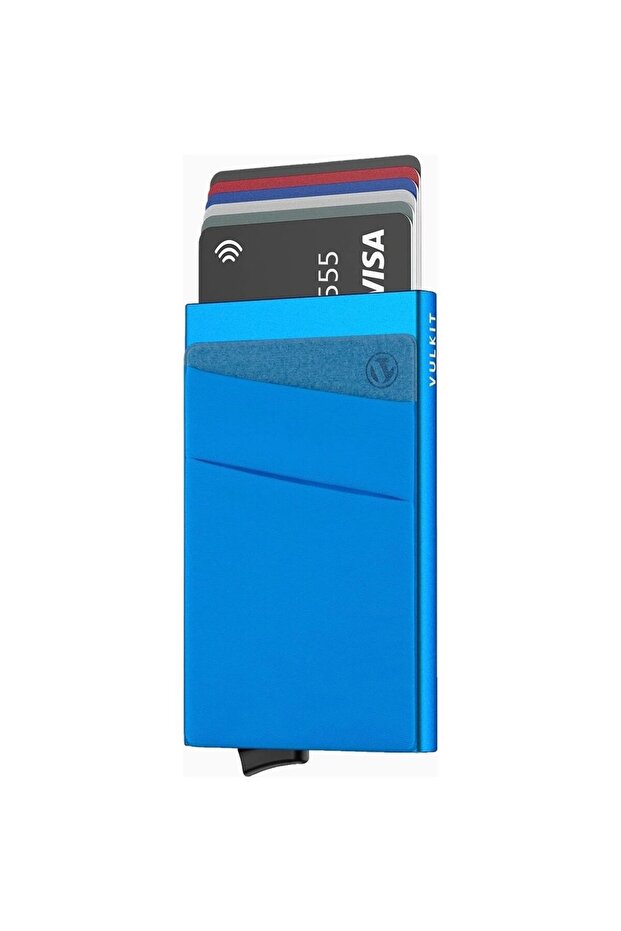 Rfid Protected Mini Unisex Card Holder Wallet with Coin Compartment