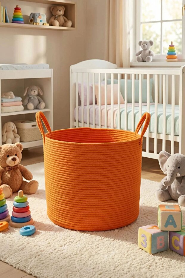 Multi-Purpose Decorative Jute Organizer Basket (40X30 cm)