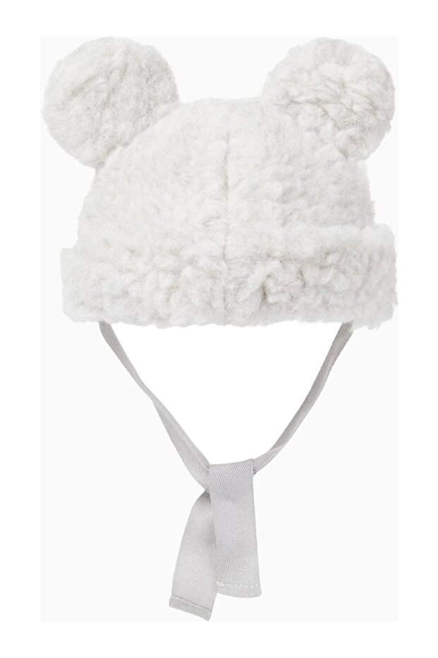 Luxurious Design with Ear Detail, 100% Wool Baby Beanie