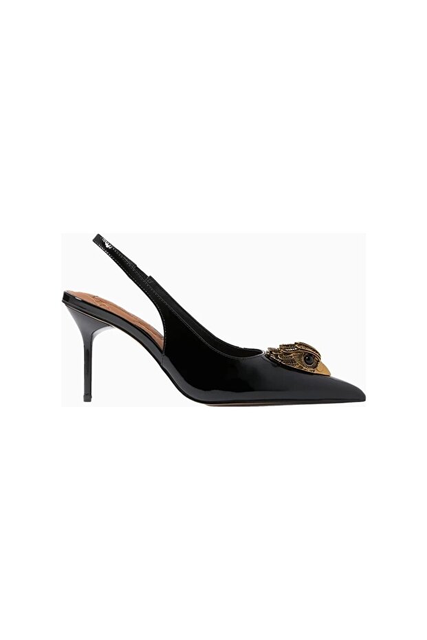 Large Eagle Slingback 85 Leather , Luxury Design Women's Heeled Shoes