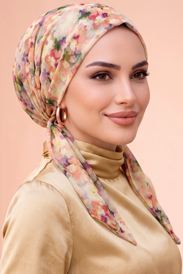 Floral Patterned Practical Scarfbone