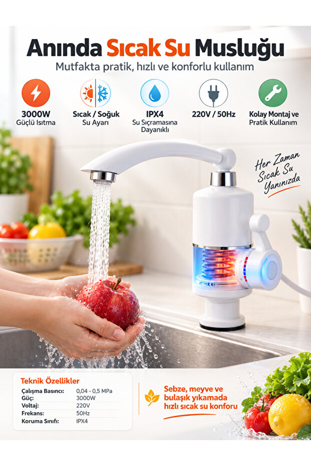 Electric Water Heater Faucet