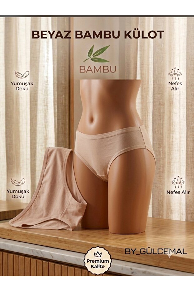 Donamor Women's Bamboo Bikini Briefs Breathable Fabric Daily Comfort