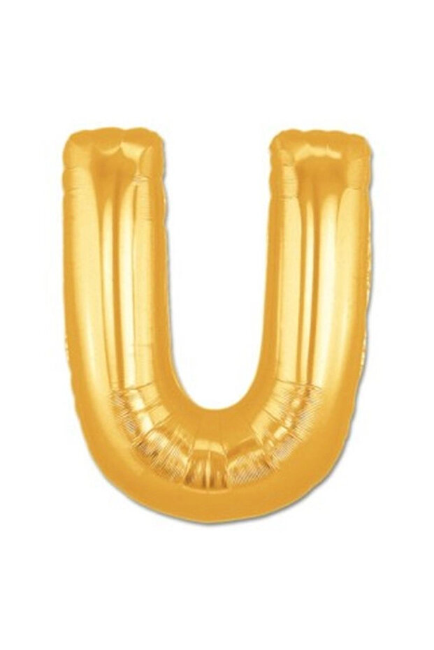 U Letter Foil Balloon Gold Color 40 Inches