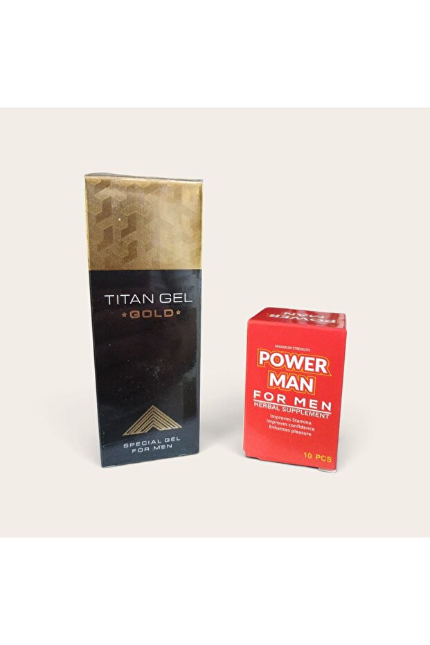 Mann power man capsules for men + gold gel | to delay ejaculation, increase penis size, improve erection strength