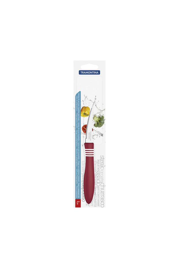 COR&COR fruit Knife 7.62 cm – Stainless Steel Blade, Ergonomic Red Handle, Precision Cutting, Durable & Rust-Resistant, Ideal for Fruit, Kitchen & Dining