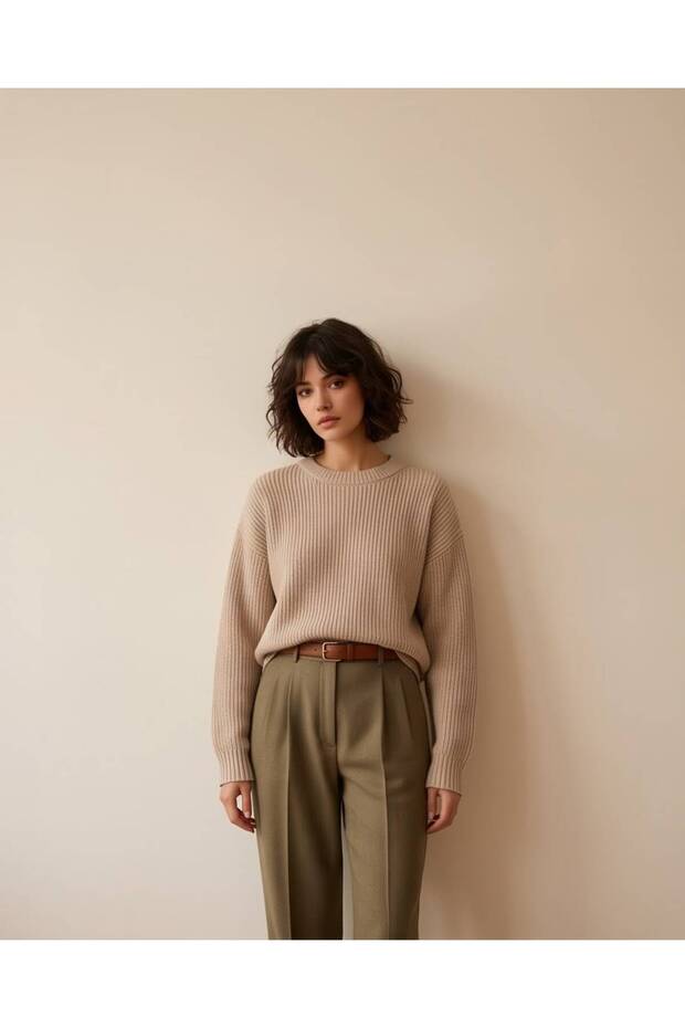 Premium Textured Comfortable Fit Knitwear Sweater