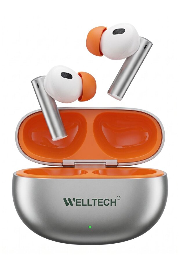 WELLTECH SKY601 True Wireless Earbuds, Bluetooth Earphones with Wireless Charging Case, Portable Lightweight Headphones for Music, Calls, Workouts and Everyday Use