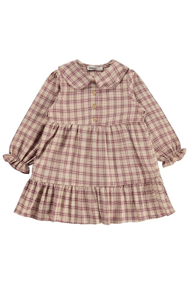 Plaid Dress for 2-5 Years - Pink