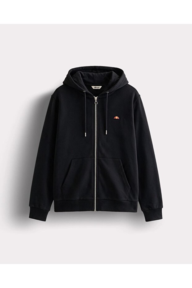 5Wm2581-Bk Men's Zippered Sweat Black