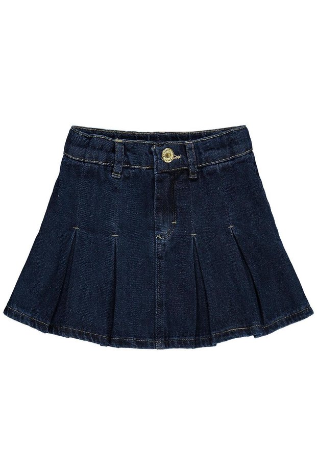 Civil Girl's Pleated Skirt | Kot | School Nursery and Daily Use - Navy Blue