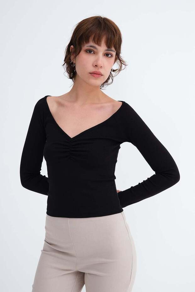 V-Neck Blouse B1965