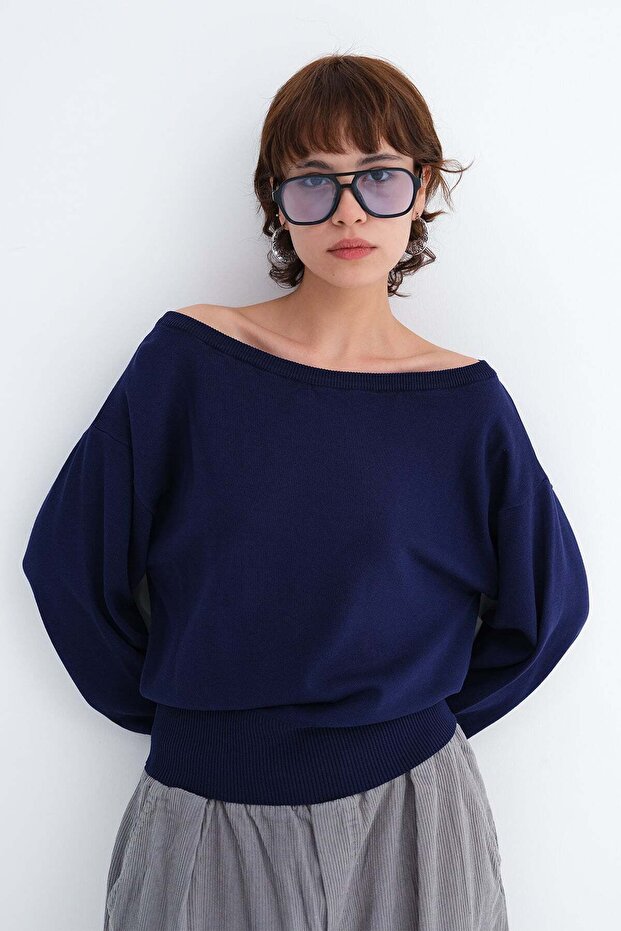 Kayık Yaka Knitwear K10343
