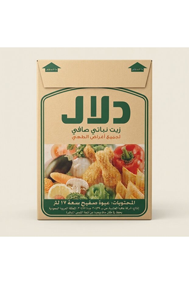 دلال زيت نباتى 17لتر