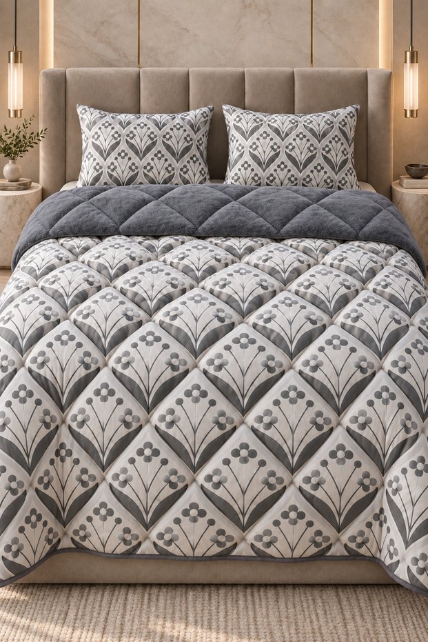 Double Comforter - Gray - Welsoft