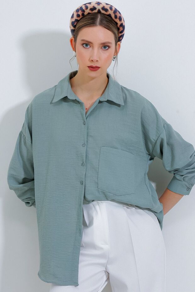 Shirts - Green - Casual
