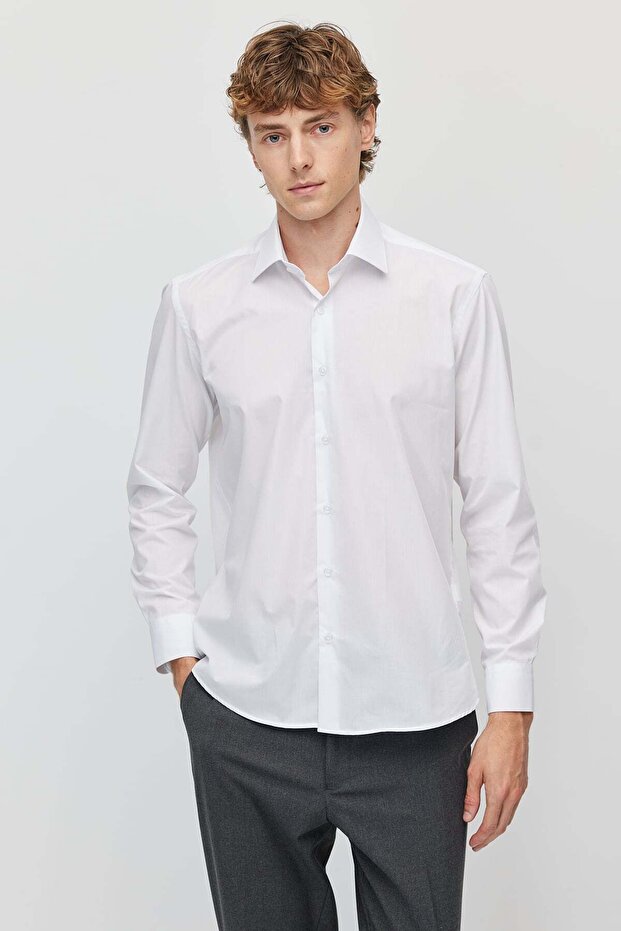 Men's Classic Collar Plain Shirt