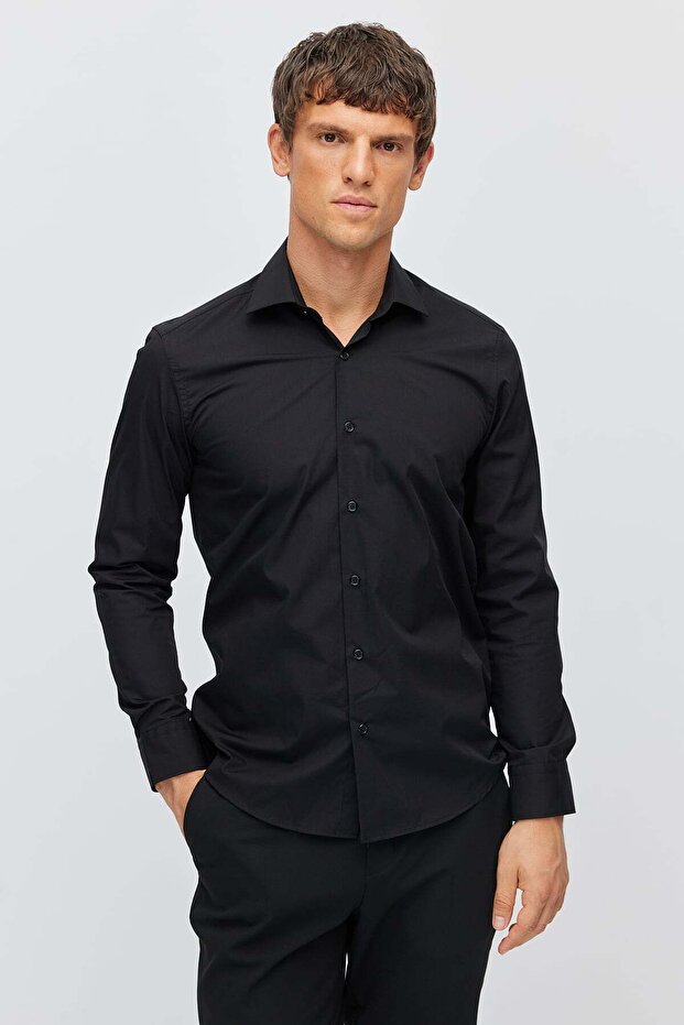 Men's Classic Collar Plain Shirt