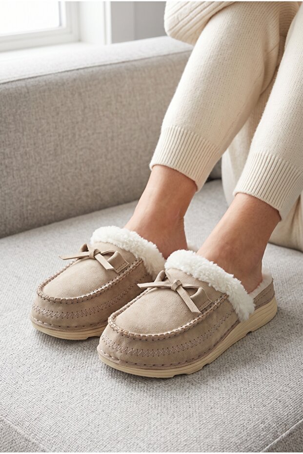 Arvon Fur-Lined Comfortable Sole Winter Women's House Slippers