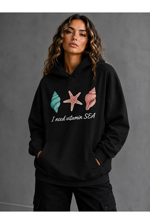 Adult Men's Hooded Sweatshirt Printed 3 Thread Raster Sweatshirt -