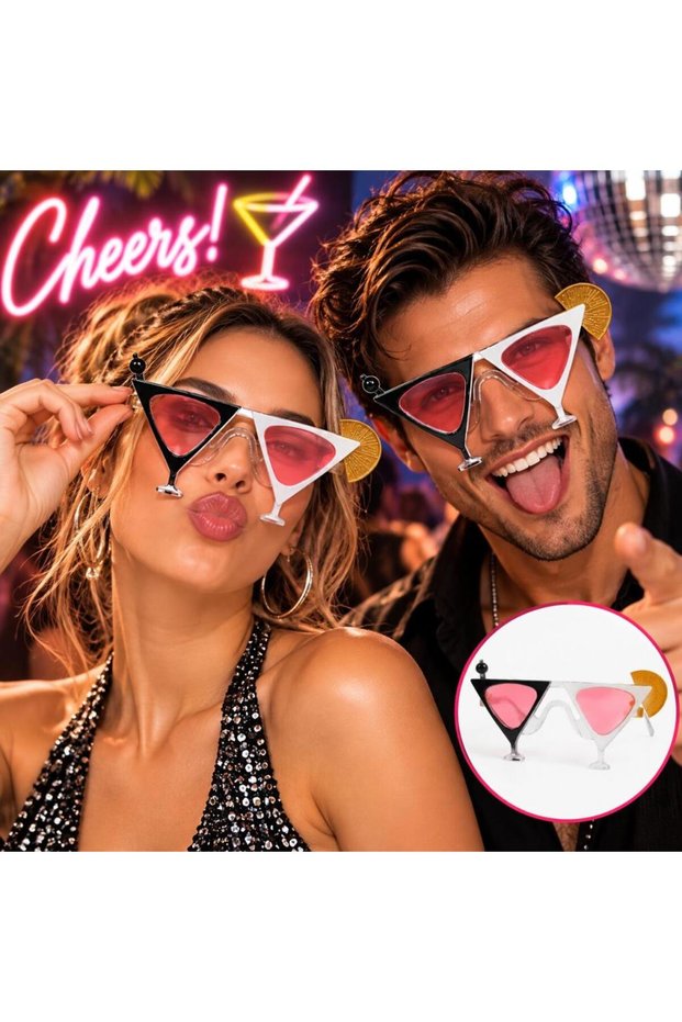 Black and White Cocktail Glasses Party Glasses