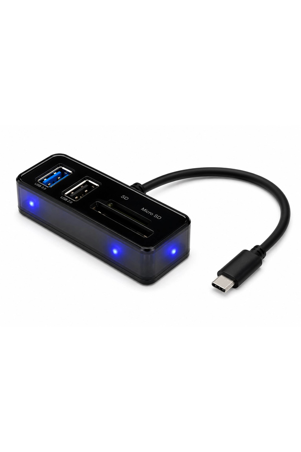 Type-C 3.2 Gen2 Hub Card Reader 4 Ports 10 Gbps Tc256