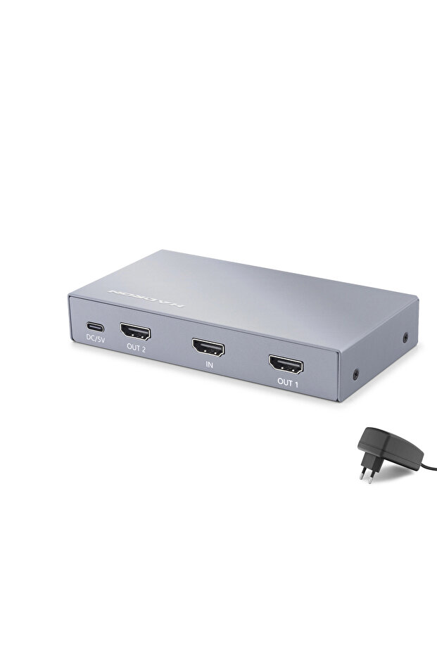HDMI Splitter 8K 1 in 2 Out Gray Hdx1431