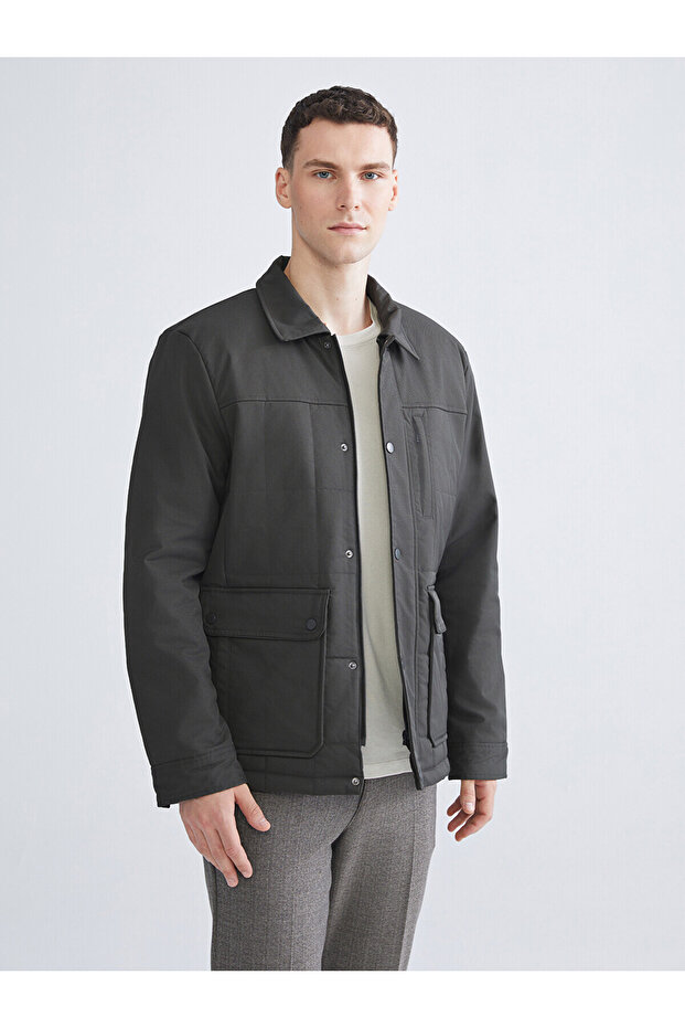 Ozmarka New Season Regular Fit Long Sleeve Men's Shirt Jacket