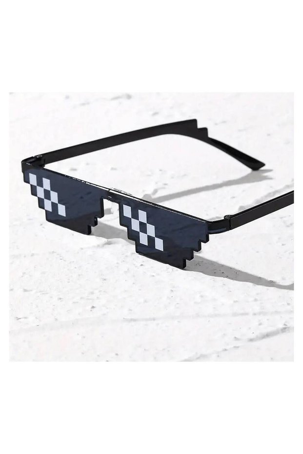 Thug Life Trend Sunglasses Mosaic Black Cat Glasses