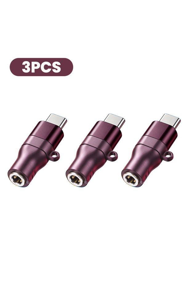 3PC Mini Type C To 3.5mm Jack Headphones AUX Audio Adapter For IPhone16/17/18Pro Samsung Huawei Xiao