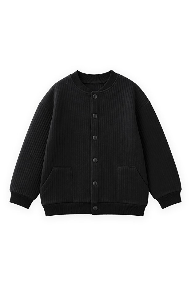 Bomber Jacket 2-12 Years Black
