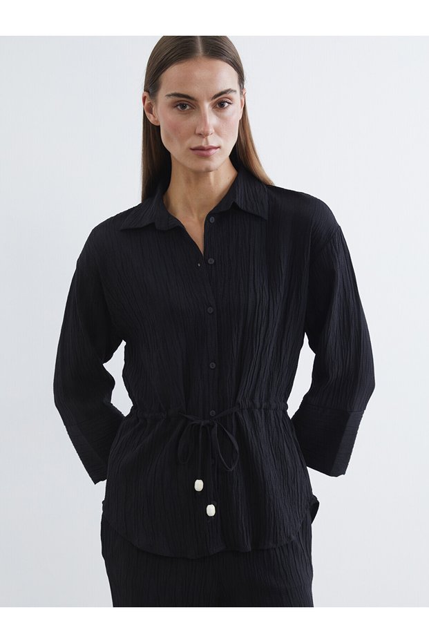 Özmarka New Season Textured Women's Shirt
