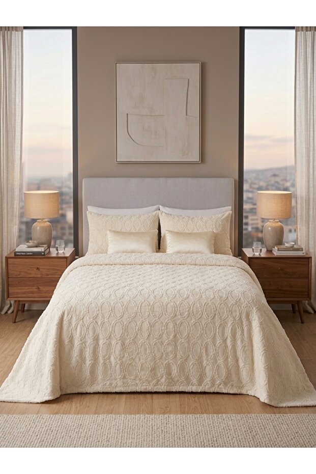 Valencia 3-Piece Double Bedding Set Cream